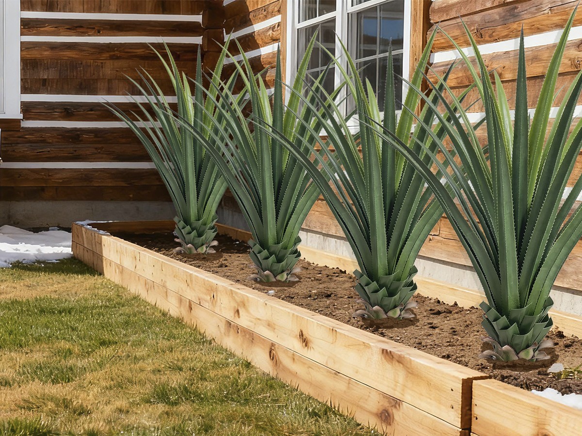 2-Pack 4FT Lifelike Faux Agave Yucca Plan
