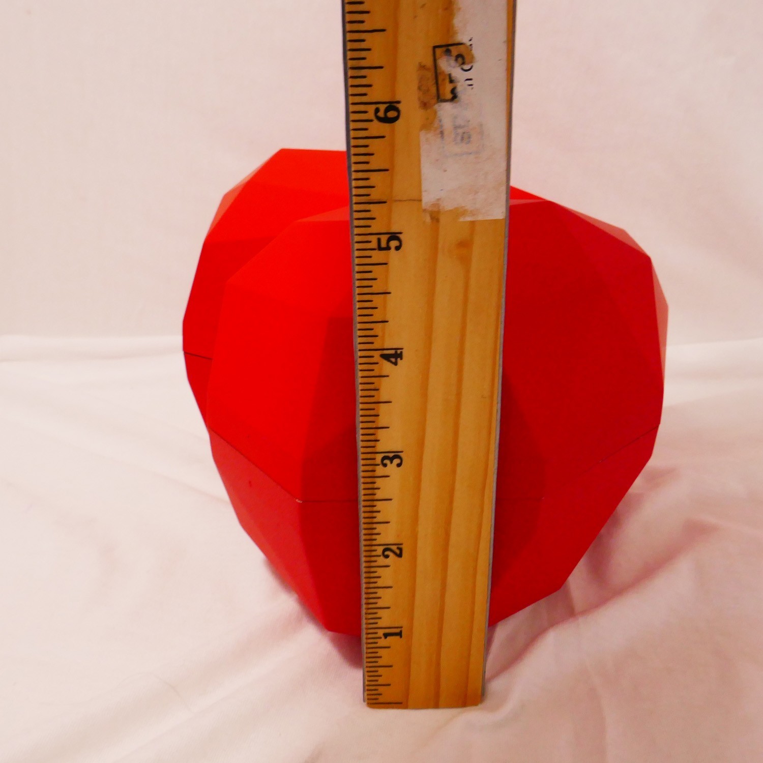 special handmade geometric heart box and plush rose flower for valentine’s day