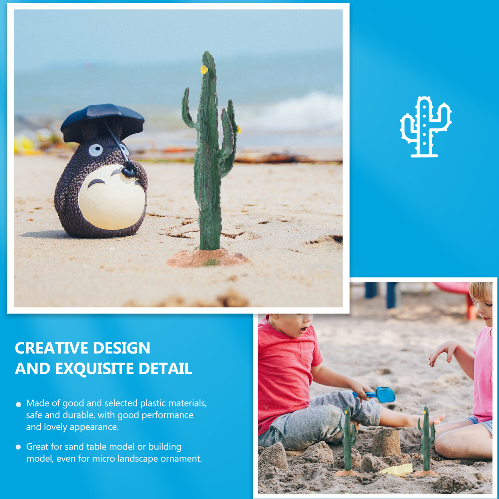 Cactus Ornament Mini Figurine Figurines Resin Simulation Ornaments