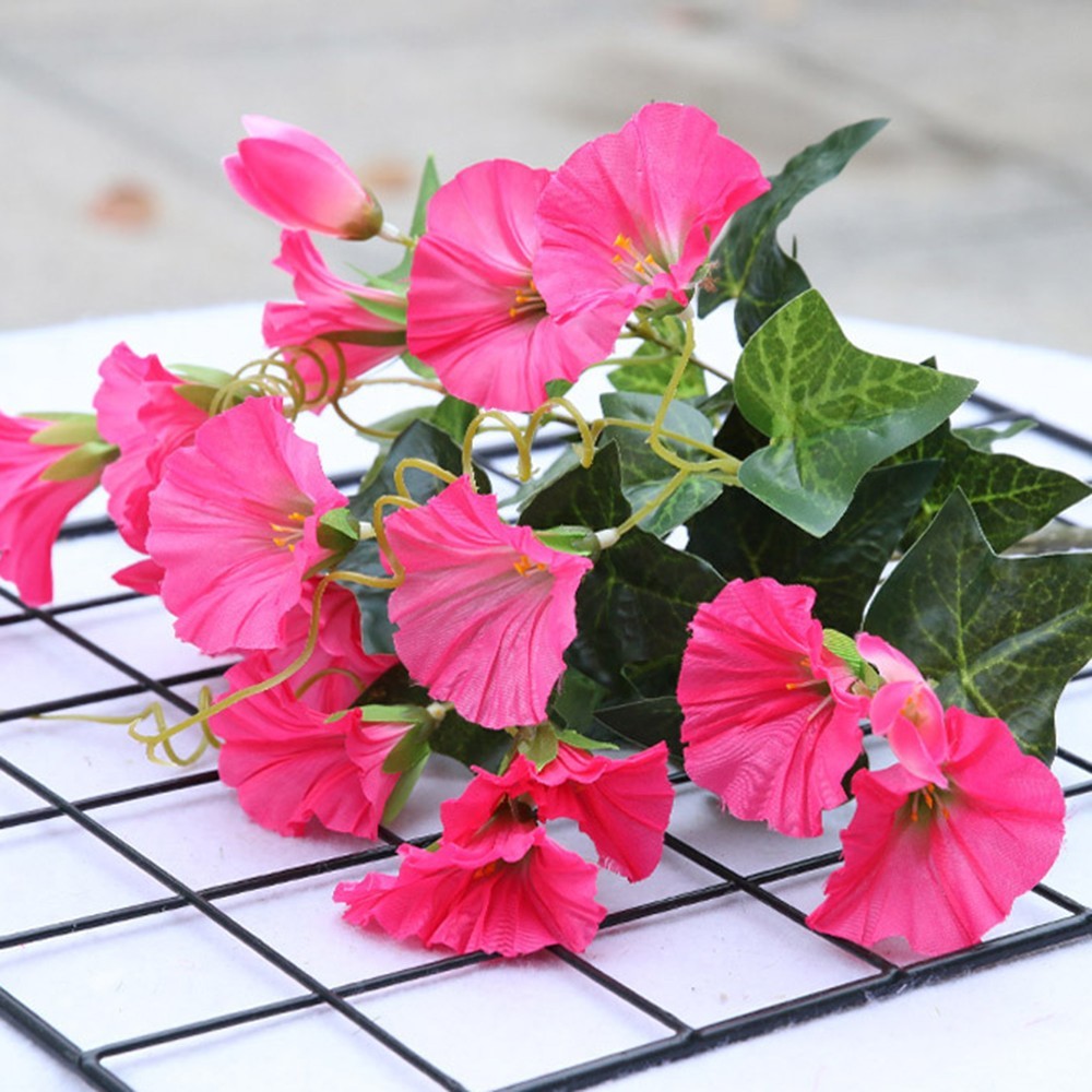 New Fashion Vine Artificial Morning Glory Petunia Shop Wedding 35cm Decor