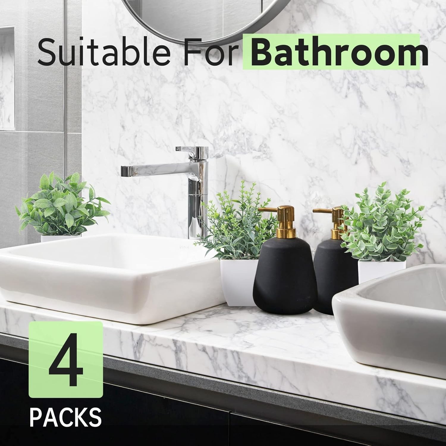 Eco-Friendly Mini Fake Plants Set – Ideal for Home and Office Decoration