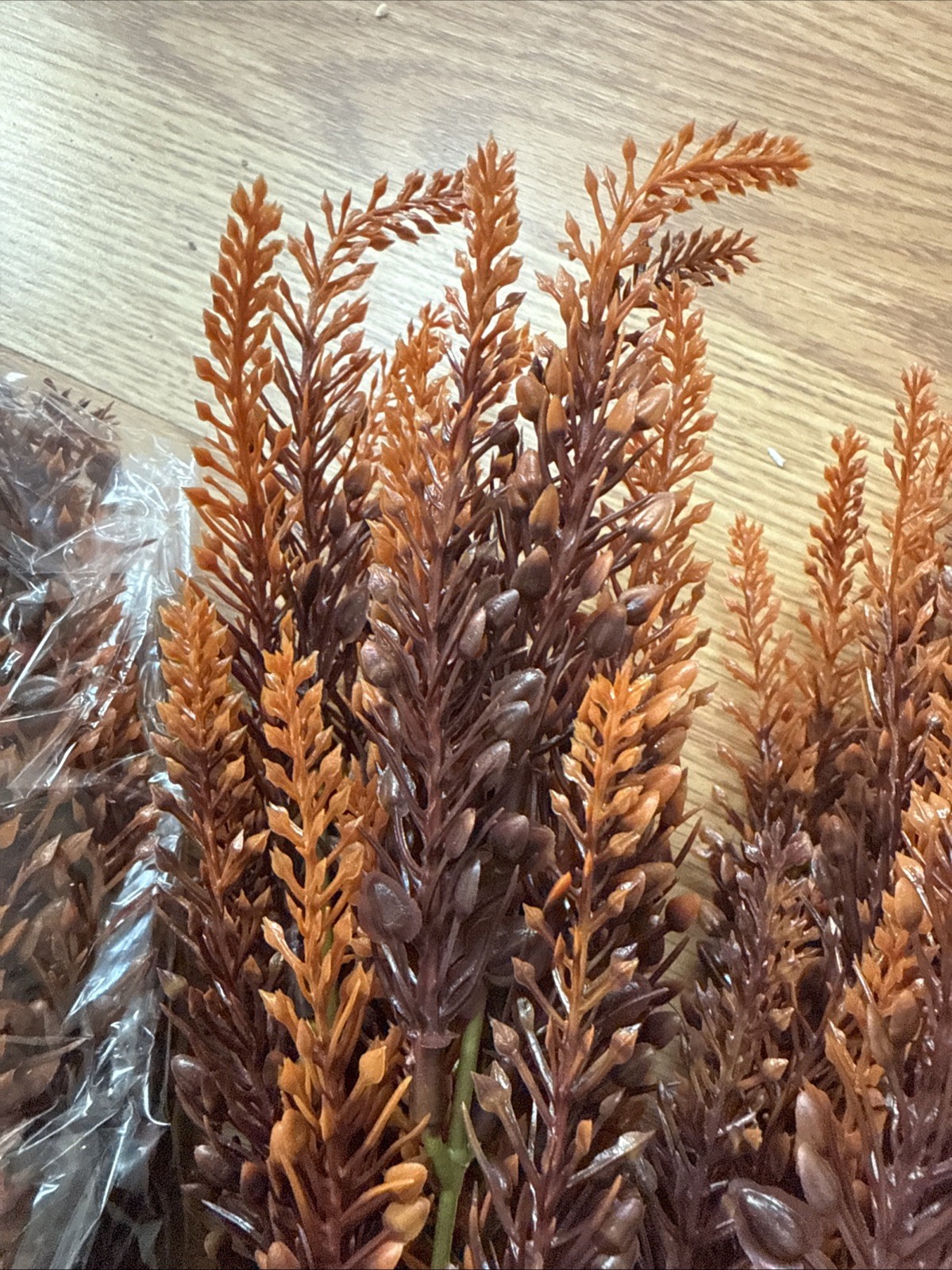 10pc Fall Faux Floral Stems – Orange/Brown Rustic Autumn Decor