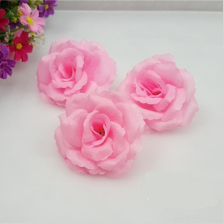 Black Roses Silk Flower Heads- 8cm Artificial Fake Flowers Decorations 10pcs/lot