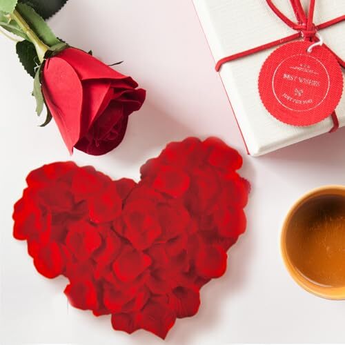 1200PCS Rose Petals for Bedroom – Fake Roses Red Petal Faux Flowers,