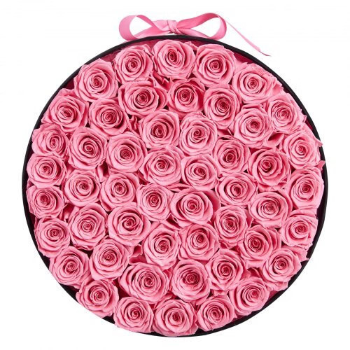 Forever Flowers, 50 Preserved Roses in a Box, Eternal Flowers Immortal Bouquet B