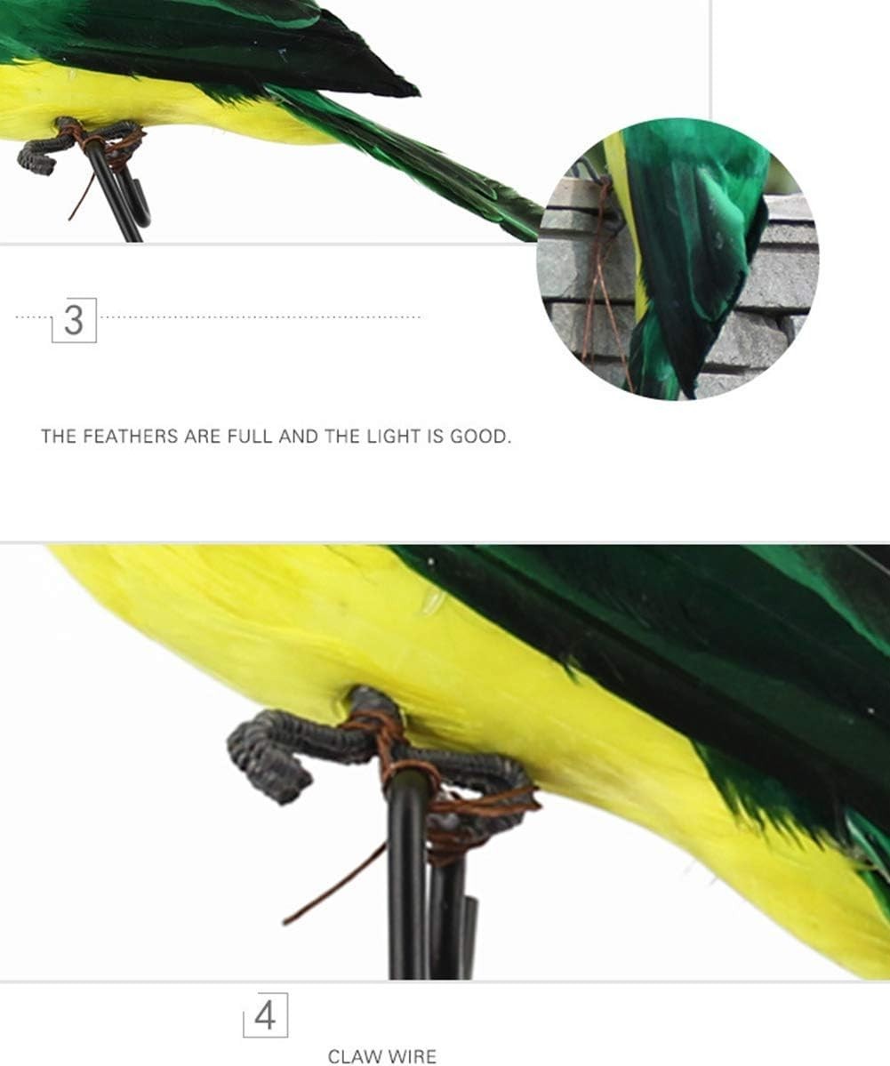 Colorful Life-Size Foam Parrot – Charming Eco-Friendly Home & Garden Accent