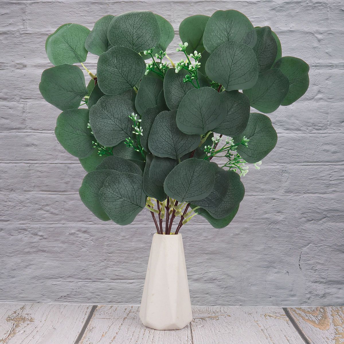 10/20x Artificial Eucalyptus Leaves Wedding Brooch Decorative Flower Home Decor