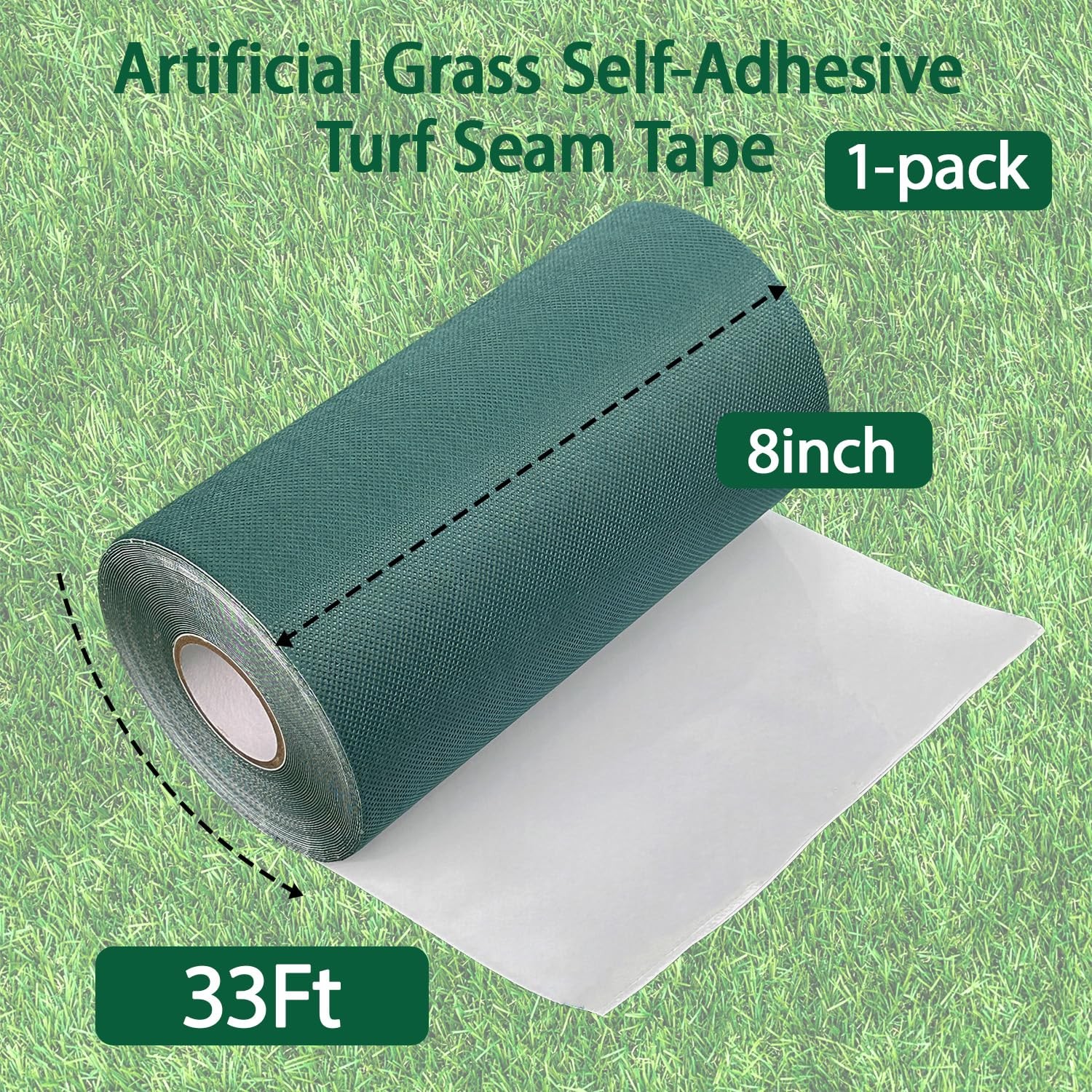 SingleSided 8 Inch x 33 FT Artificial Grass SelfAdhesive Turf Seam Tape