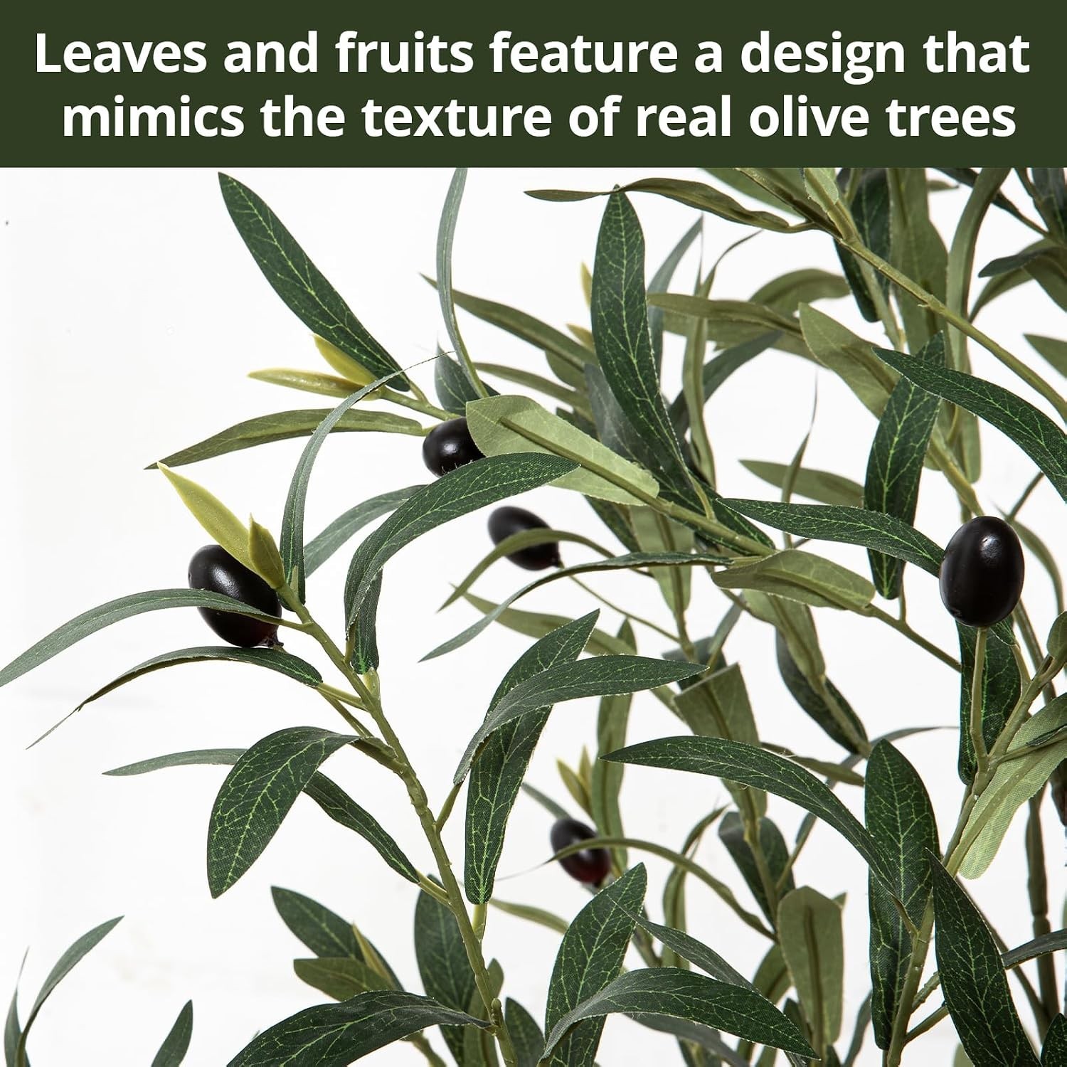6ft Faux Olive Tree, Artificial Olive Tree Indoor, High Imitation Silk Plant …