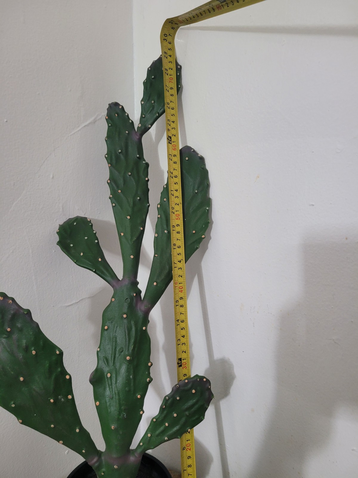 29″ Faux Prickly Pear Cactus Artificial Potted Desert Plant Home Decor