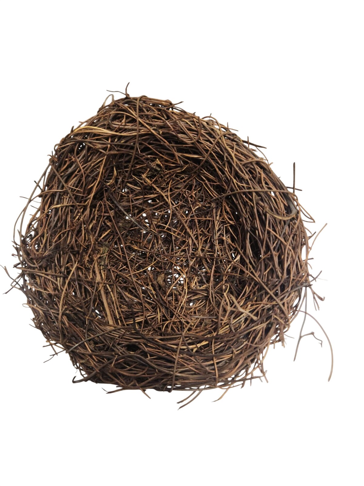 Rustic Twig Bird Nest 6 Inch Natural Handcrafted Nest Farmhouse Spring Decor