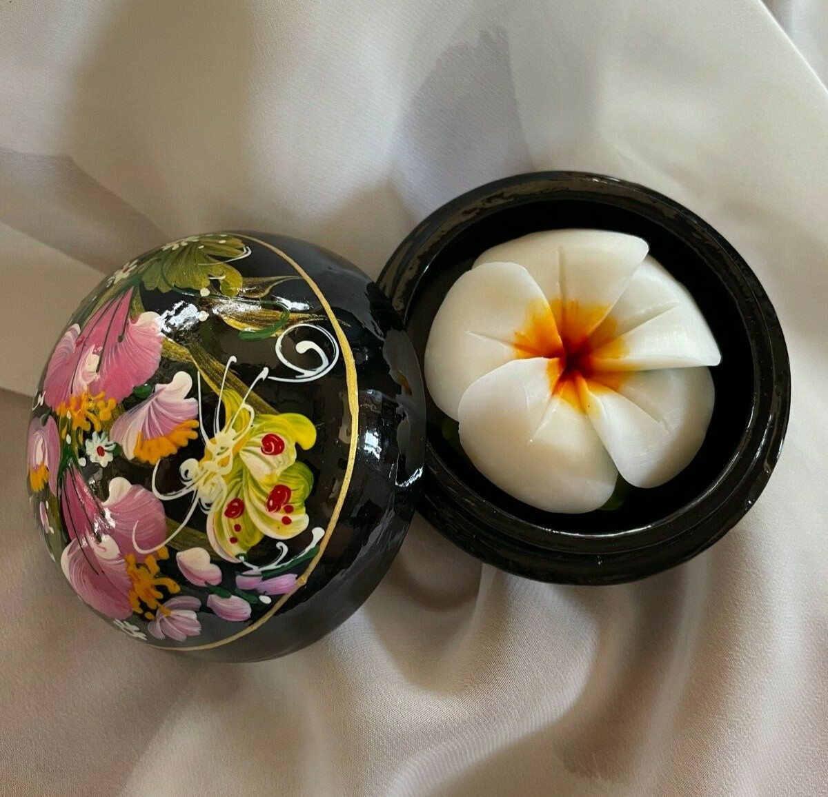 🌹Frangipani Hand Carved Display Soap 3″ Mother’s Day gift, 100% Handmade🌹
