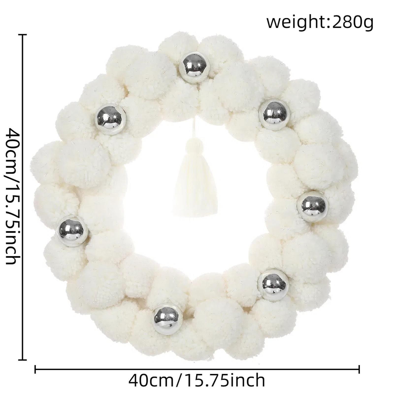 Christmas Ball Wreath with Lights Artificial Wreath Valentine’s Day Anniversary