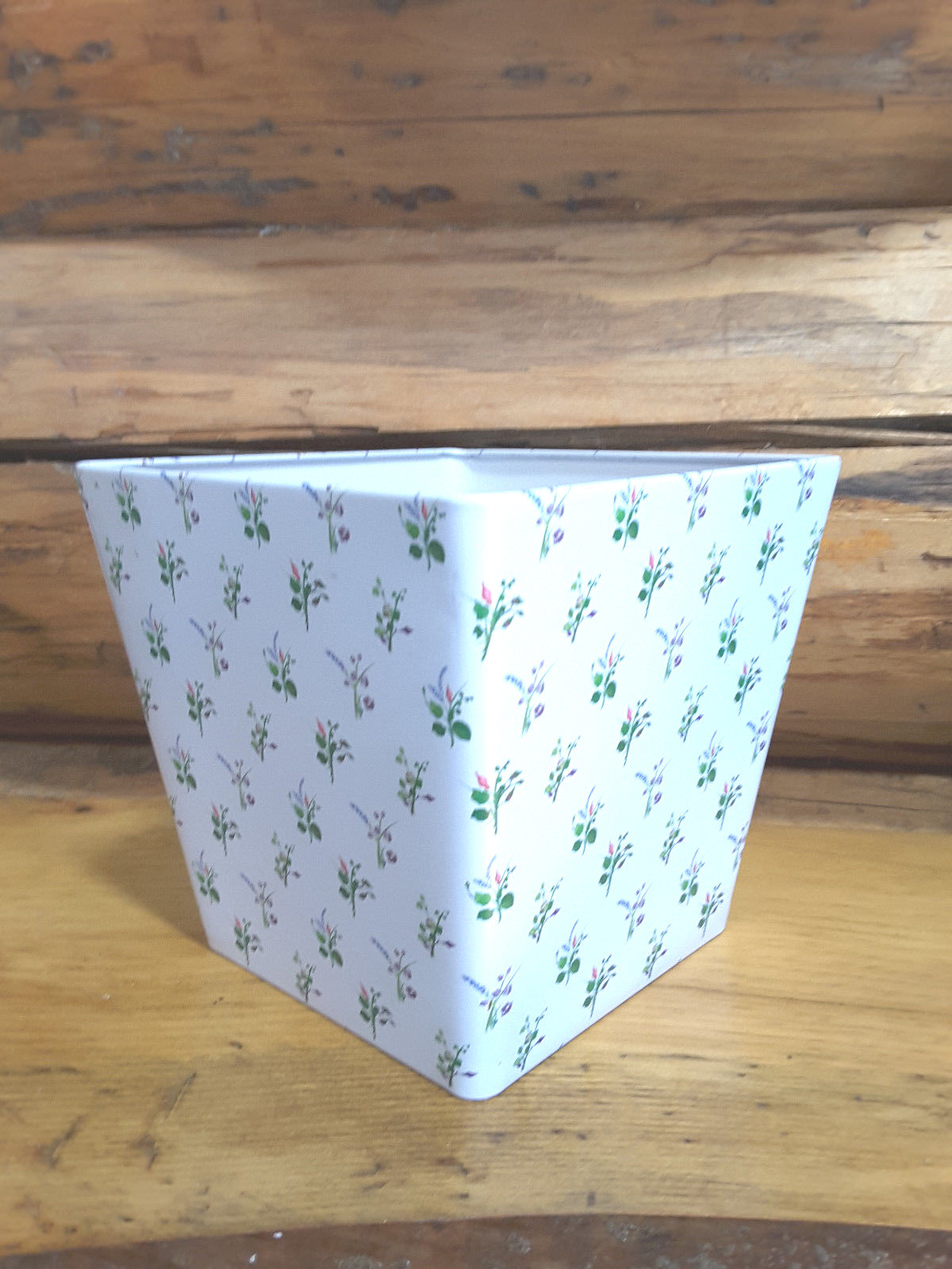 6. CRABTREE & EVELYN FLORAL GIFT/PLANTER Metal Containers~NEW~Great for DIY gift