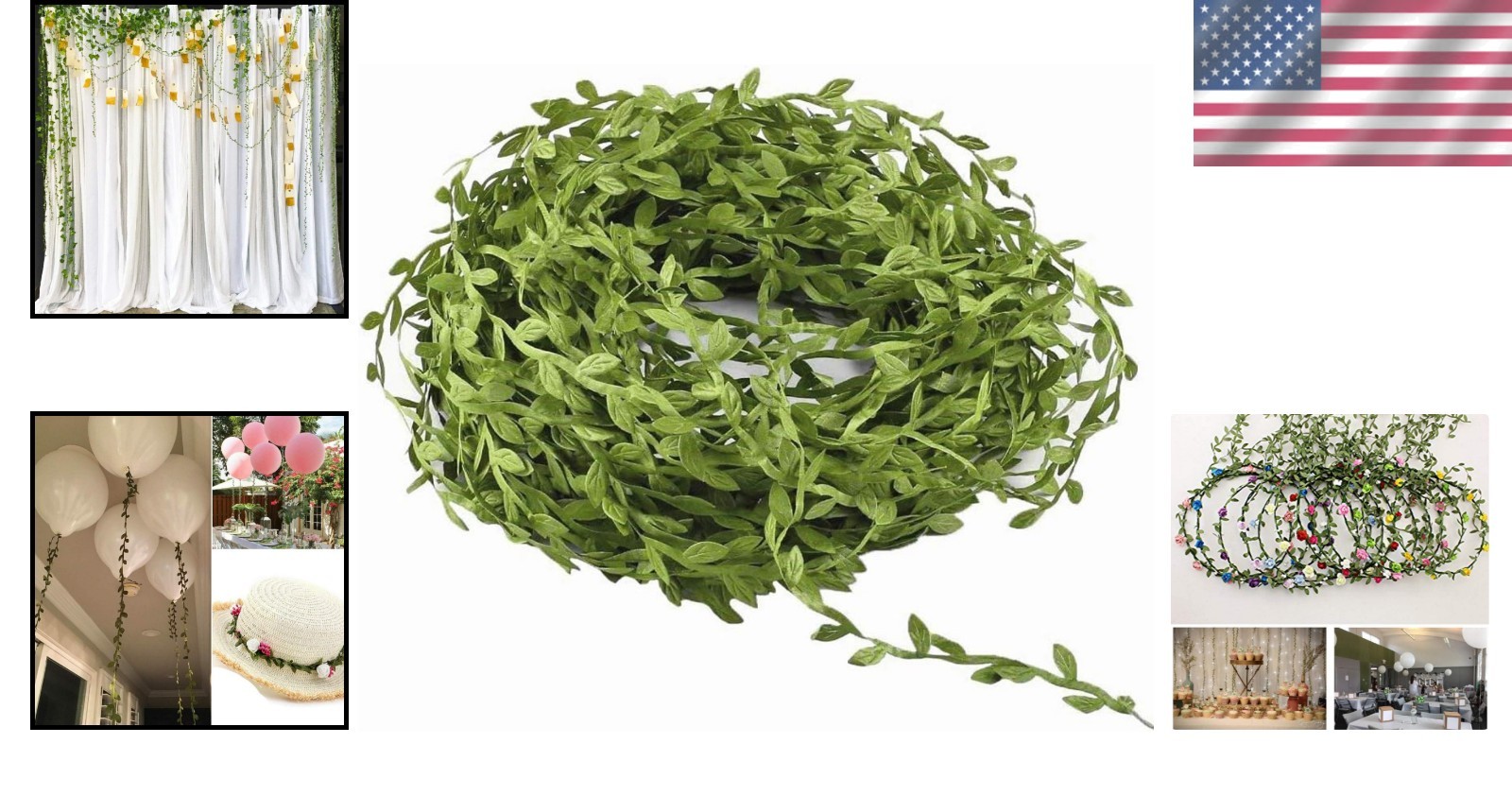 Lush 65 Ft Artificial Vines – Ideal for Indoor/Outdoor Party & Wedding Decor