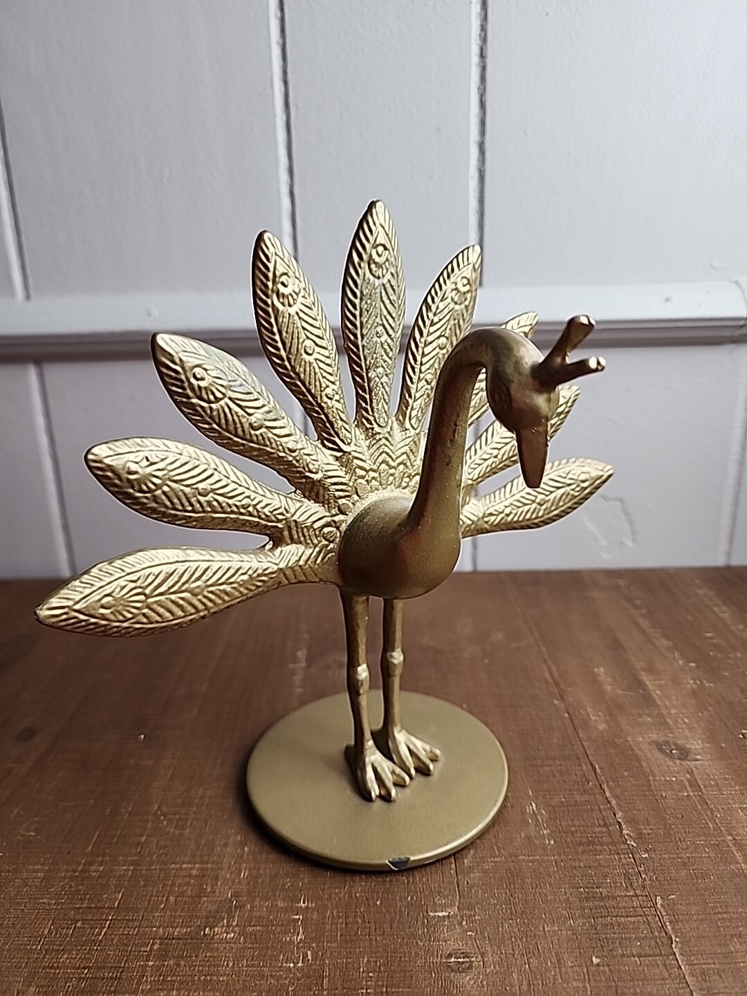 IKEA Markniva Decorative Brass Like Peacocks Figurine Gold