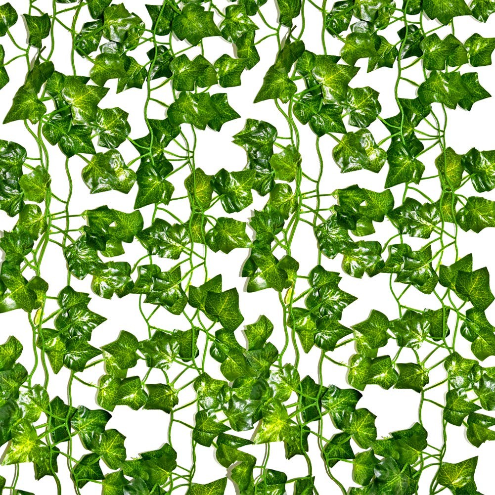 Ivy Garland 6.9 Feet Long Artificial Vine Plant Leaves Silk Greenery Chain We…