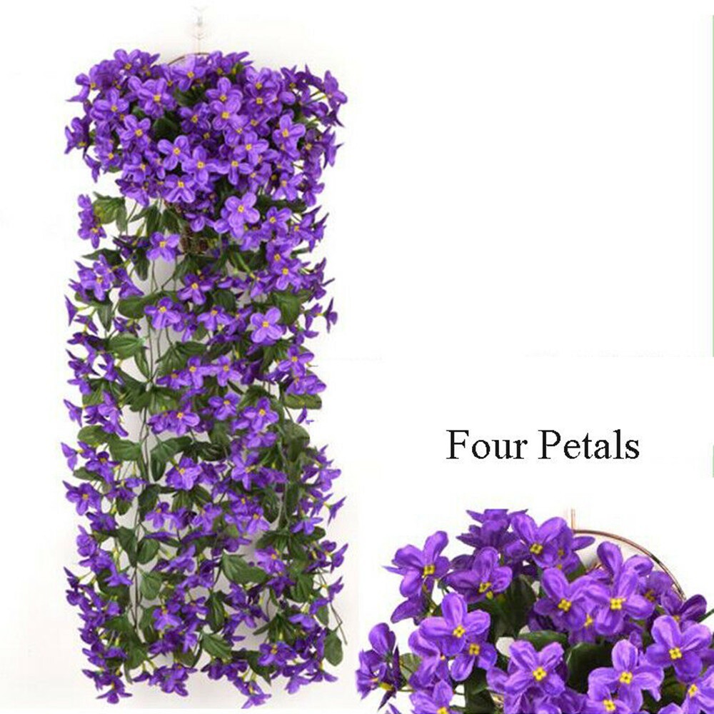 Artificial Fake Flowers Ivy Vine Hanging Garland Plant Wedding/Home Decoration