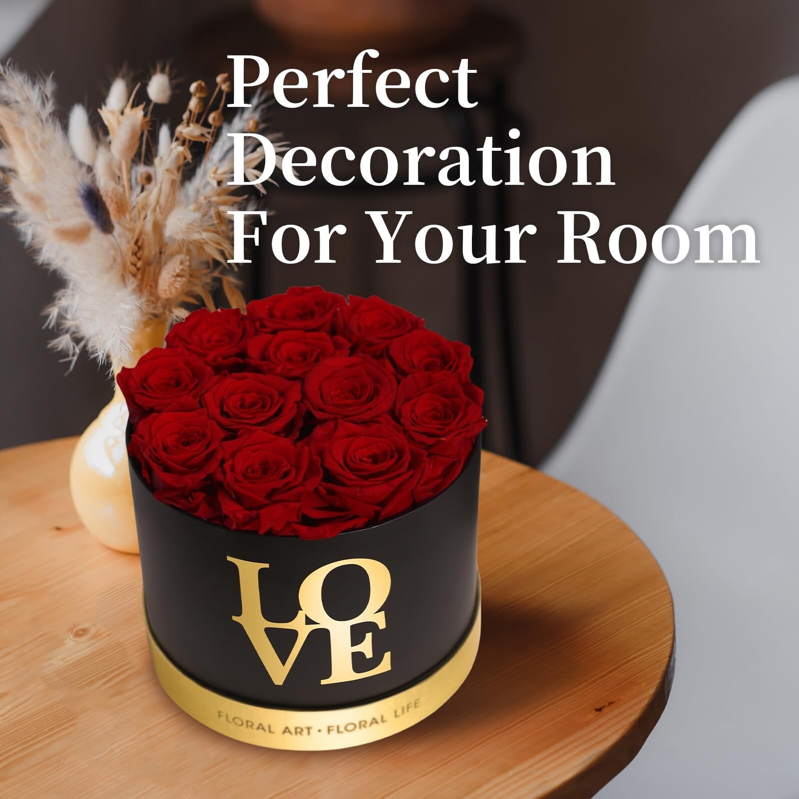 Forever Roses in a Box, 100% Real Roses That Last Up to 3 Years, Preserved Fl…