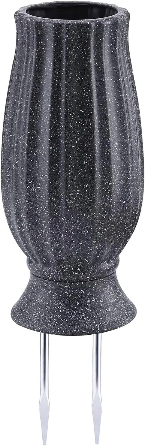 Cemetery Vase with Metal Spike Grave Flower Holder for Artificial Flowers