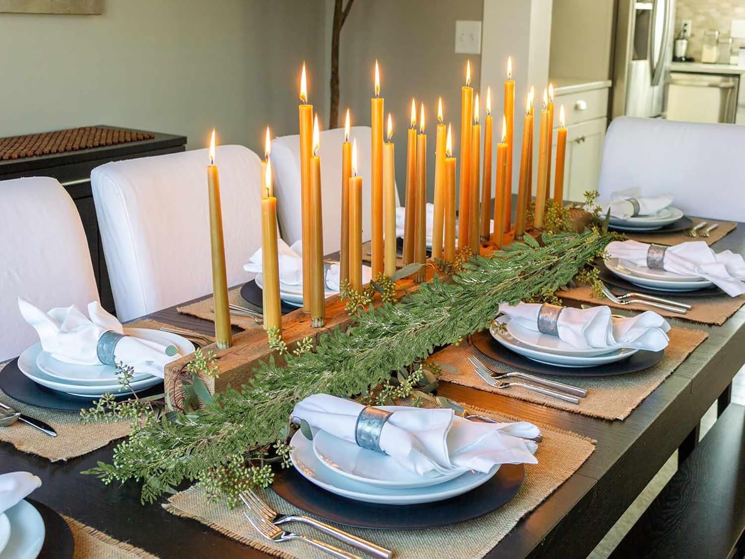Artificial Olive Leaves Garland 6.2Ft 2-Pack