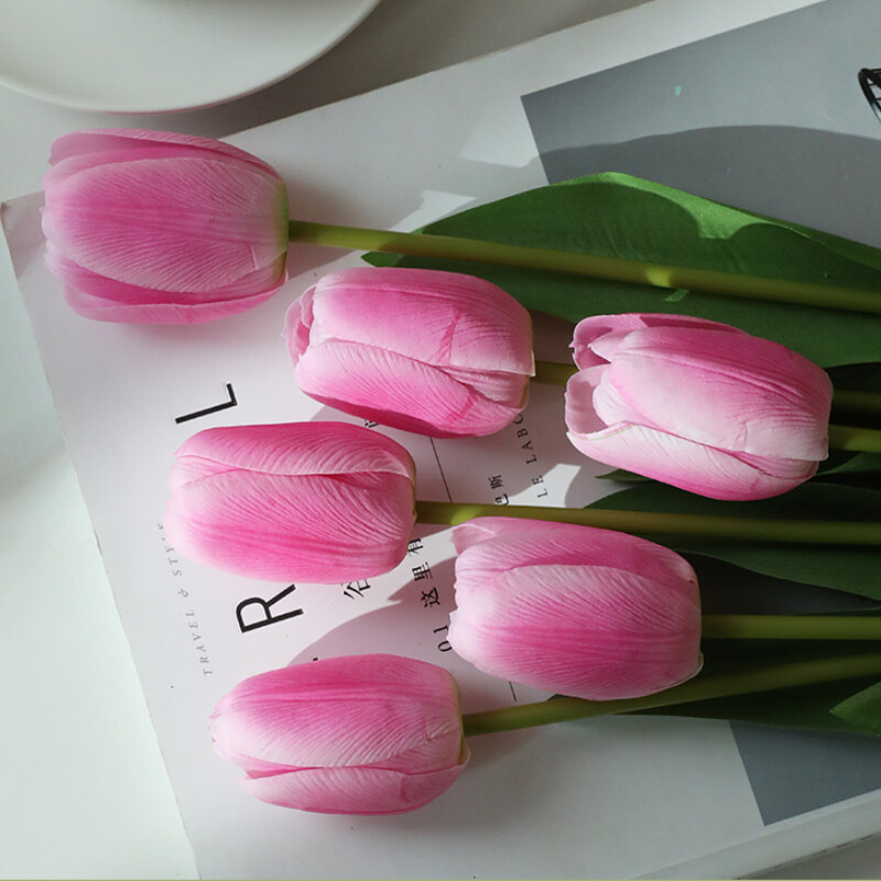6/12pcs Tulip Artificial Flowers DIY False flowers Ornaments Flower Arrangement