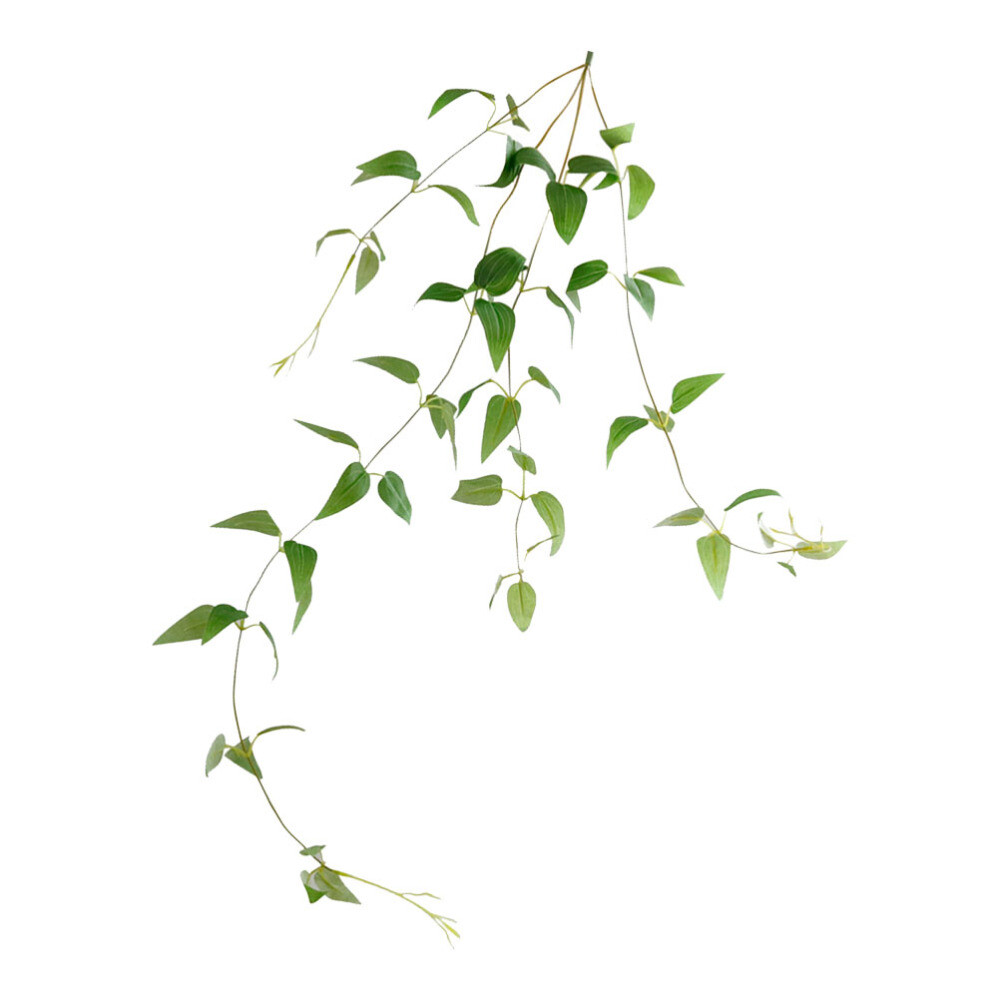 Green Artificial Clematis Rattan Adornment Simulated Plant for Home Decor