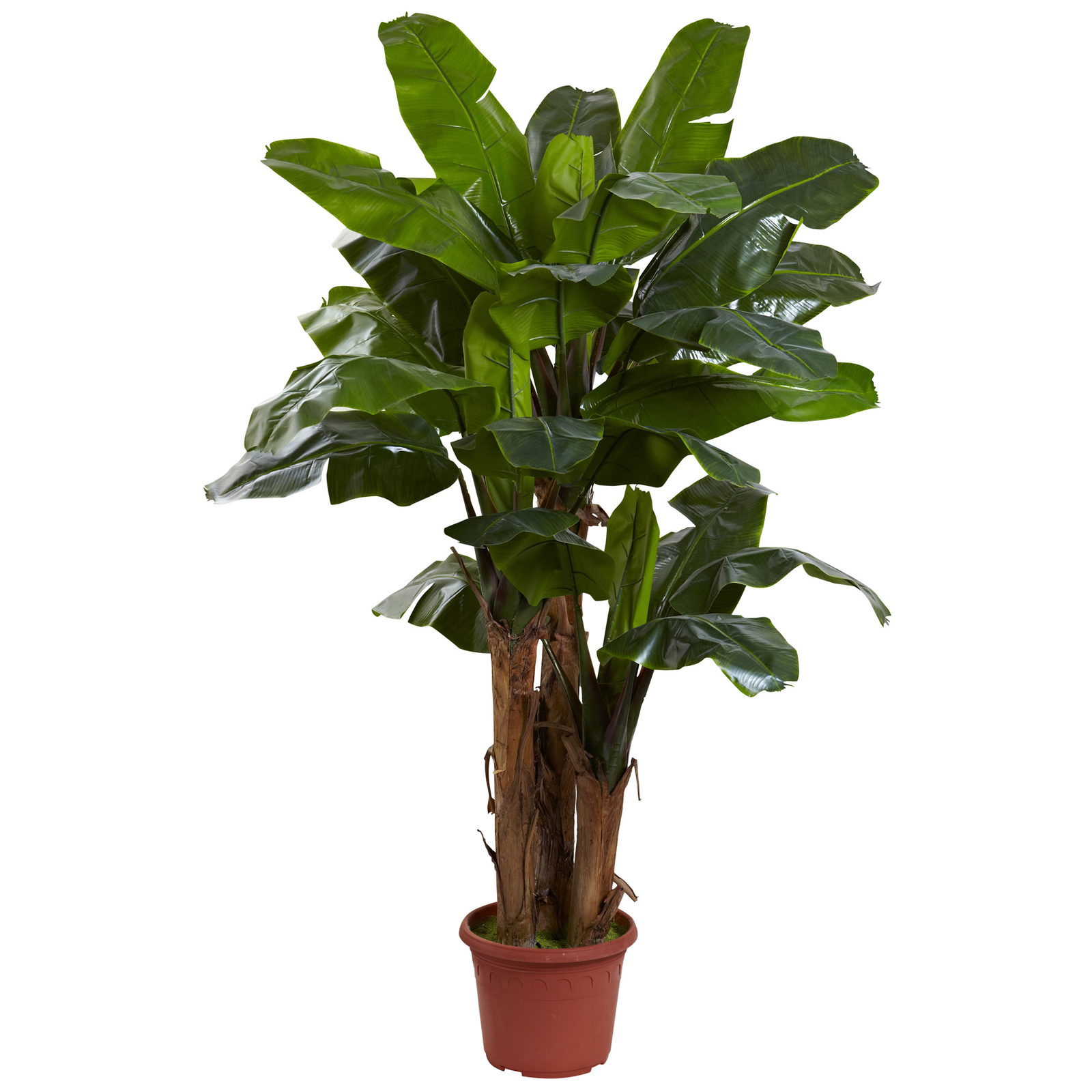 Nearly Natural 7′ Giant Triple Stalk Banana Tree UV Resistant Home Garden Decor