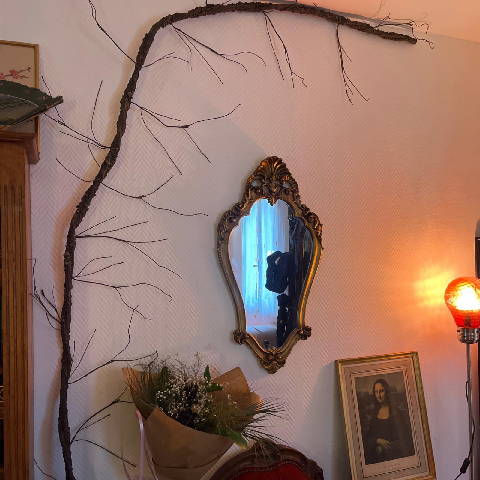 118″ Bendable Artificial Grapevines Garland Tree Branches(L)