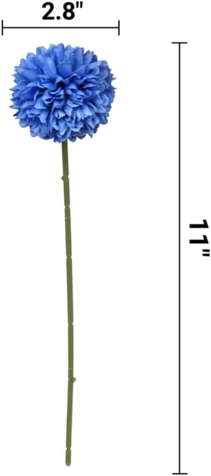Artificial Chrysanthemum Ball Flowers Bouquet 12Pcs on 4Th of July Glorious Mora