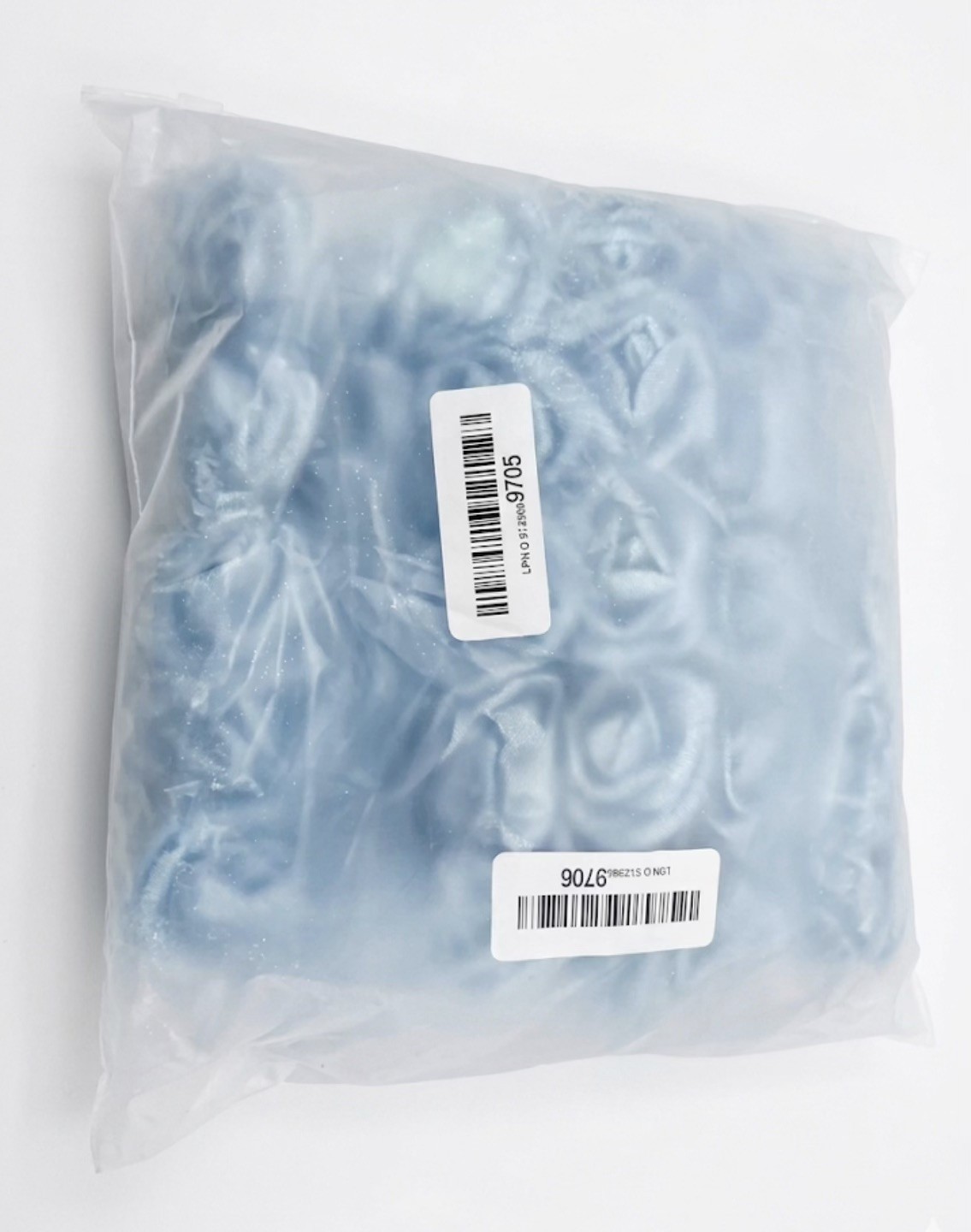 Light Blue Glitter Roses,Artificial Flowers With Stems, DIY Bridal,Foam,Decor
