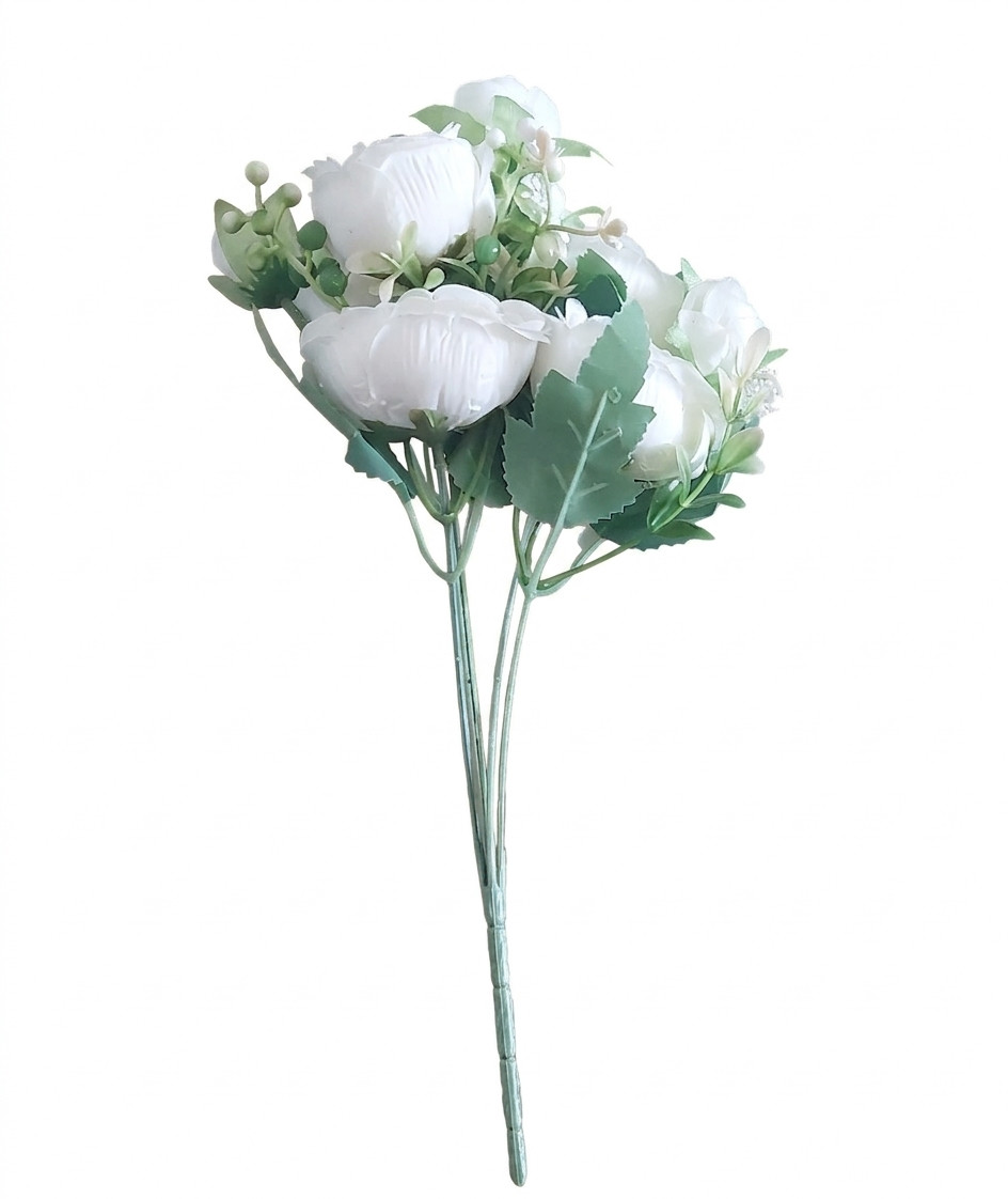 White Peony Rose Bouquet