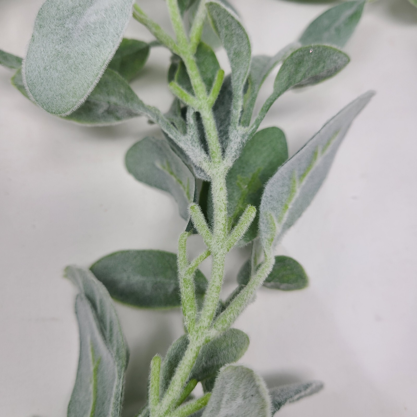 Lambs Ear Garland 6 Feet Soft Fuzzy Artificial Greenery Wedding Holiday Decor