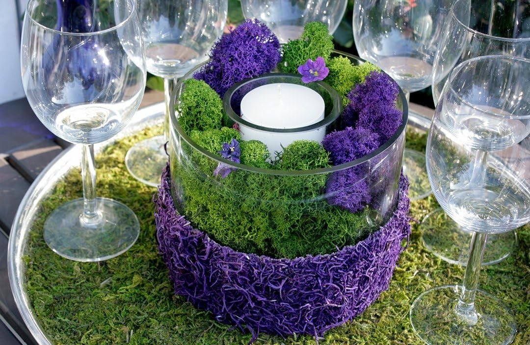2oz of Soft, Vibrant Purple Reindeer Moss – A Delight for Eco-Conscious Crafters