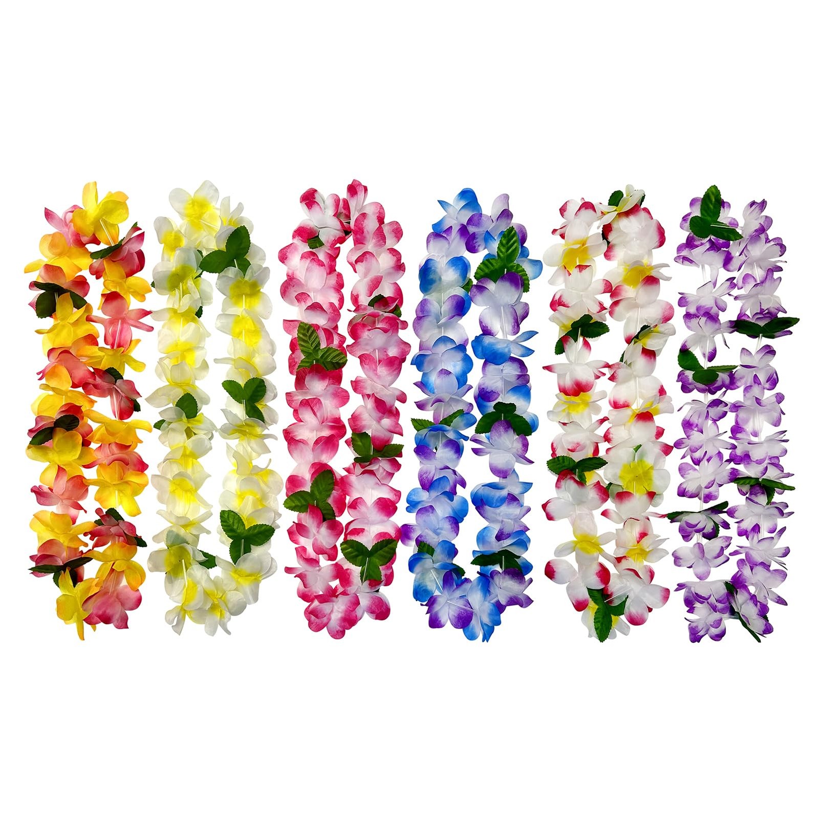 6 Counts Hawaiian Leis Bulk,leis for luau party,hawaiian leis for adults,beac…