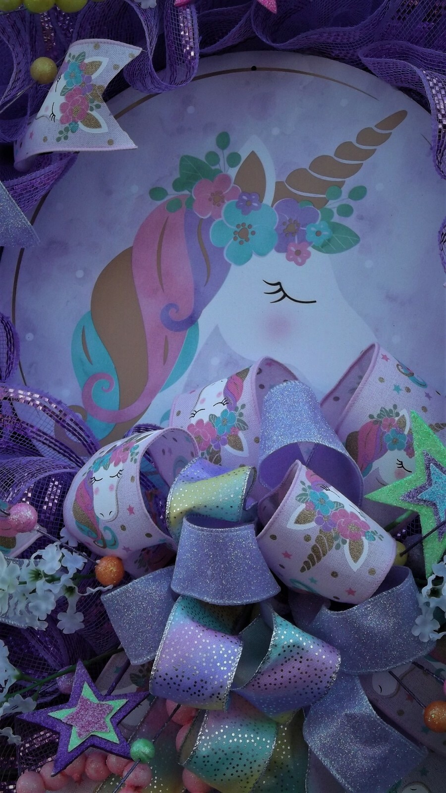 Handcrafted Unicorn Wreath it’s Magical