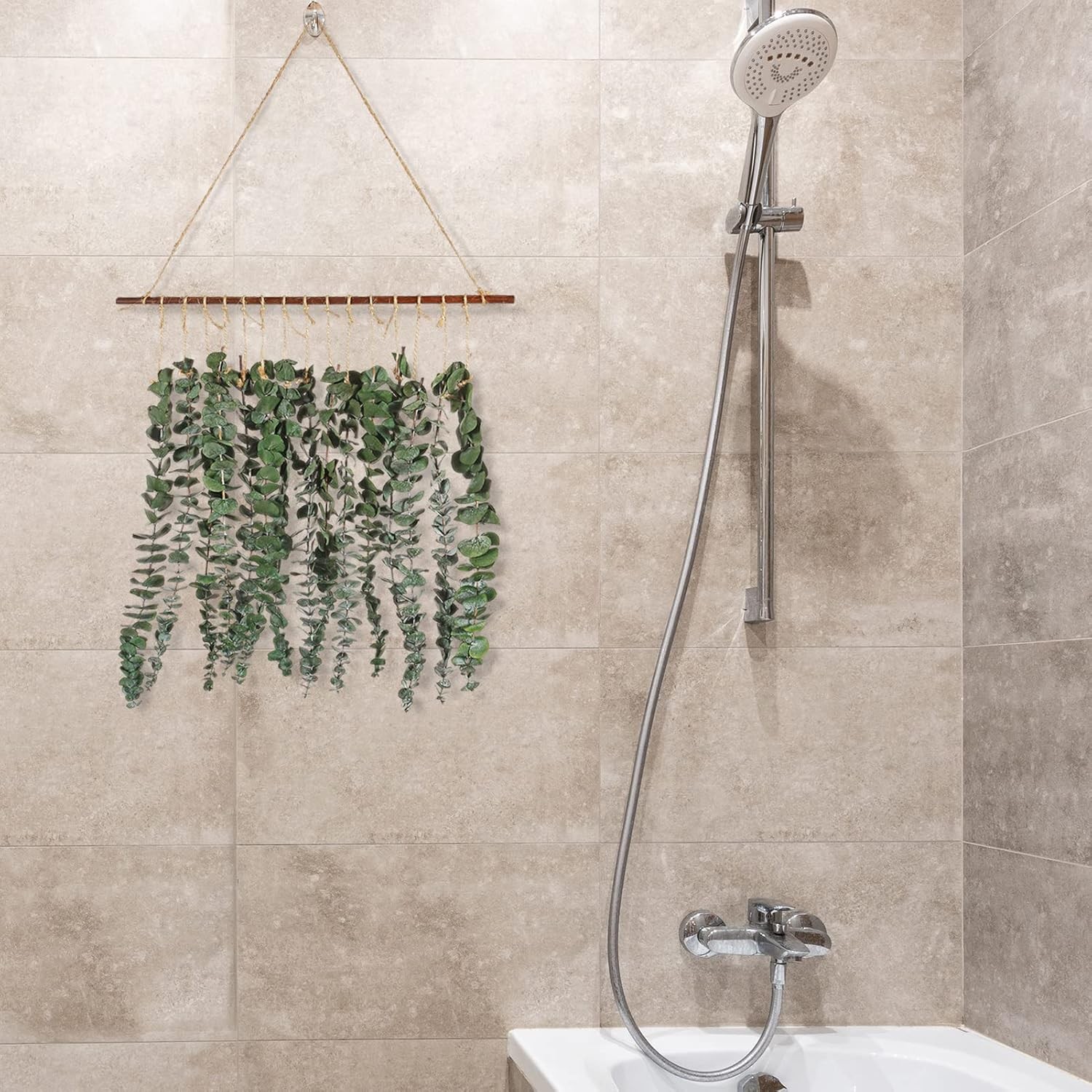 Qunwreath Bathroom Decor Real Eucalyptus for Shower Fresh Eucalyptus Stems Wall