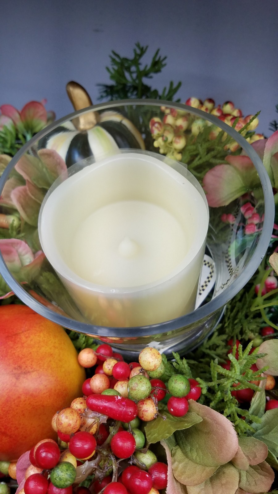 MacKenzie Childs 26″ Autumn Sunset Grand Candle Stand RARE
