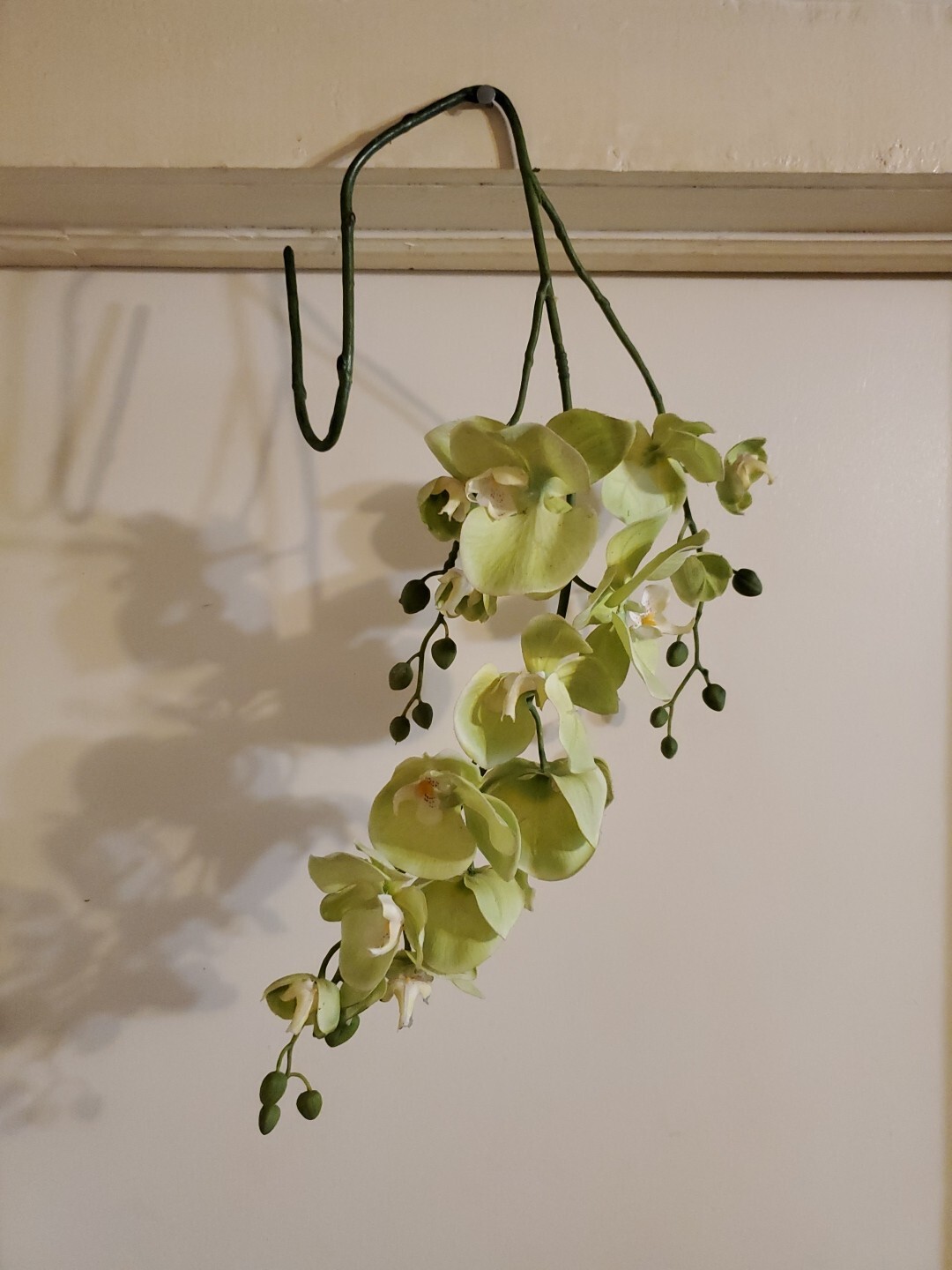 Orchid Stem Green Artificial Flowers Real Touch Plastic