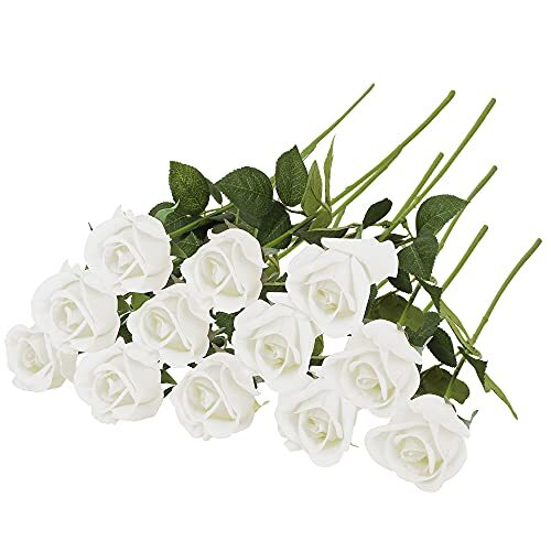 Grand Verde Roses Real-Touch Artificial Flowers Latex Full Assorted Colors