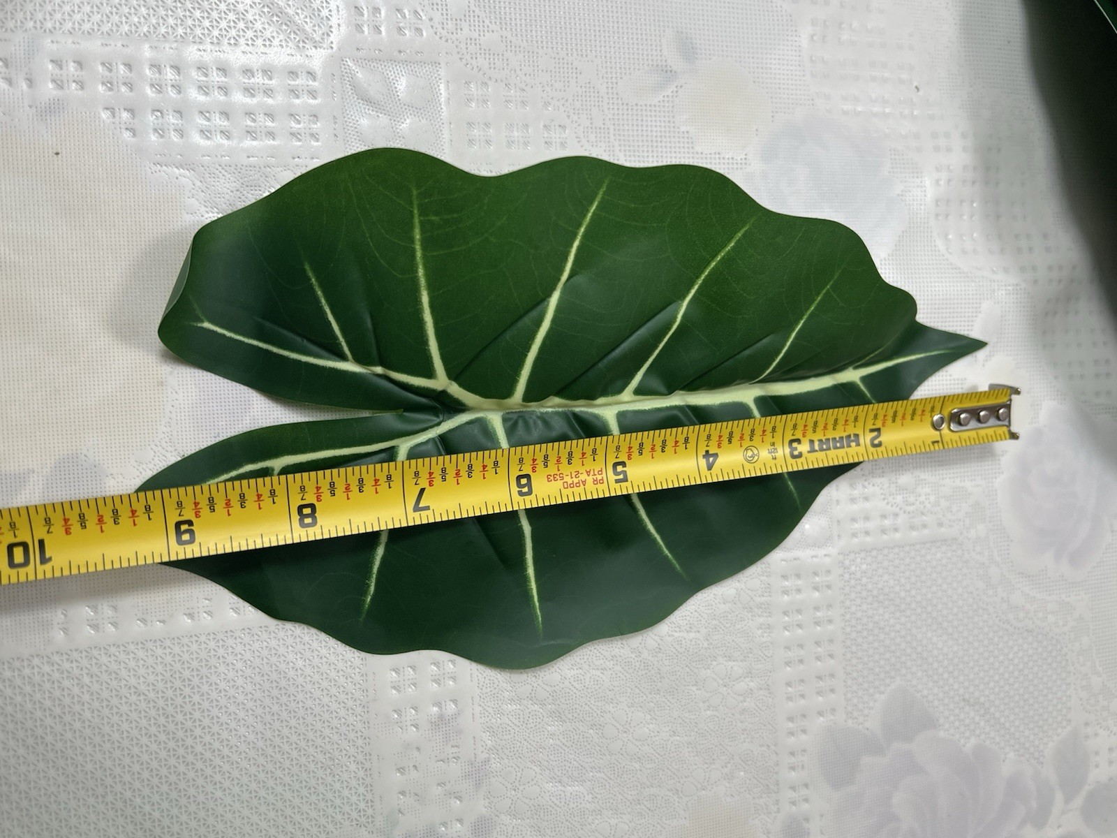 Taro Artificial Plant 24 Leaves 9” X5” (only The Leaves Come,not The Stem)