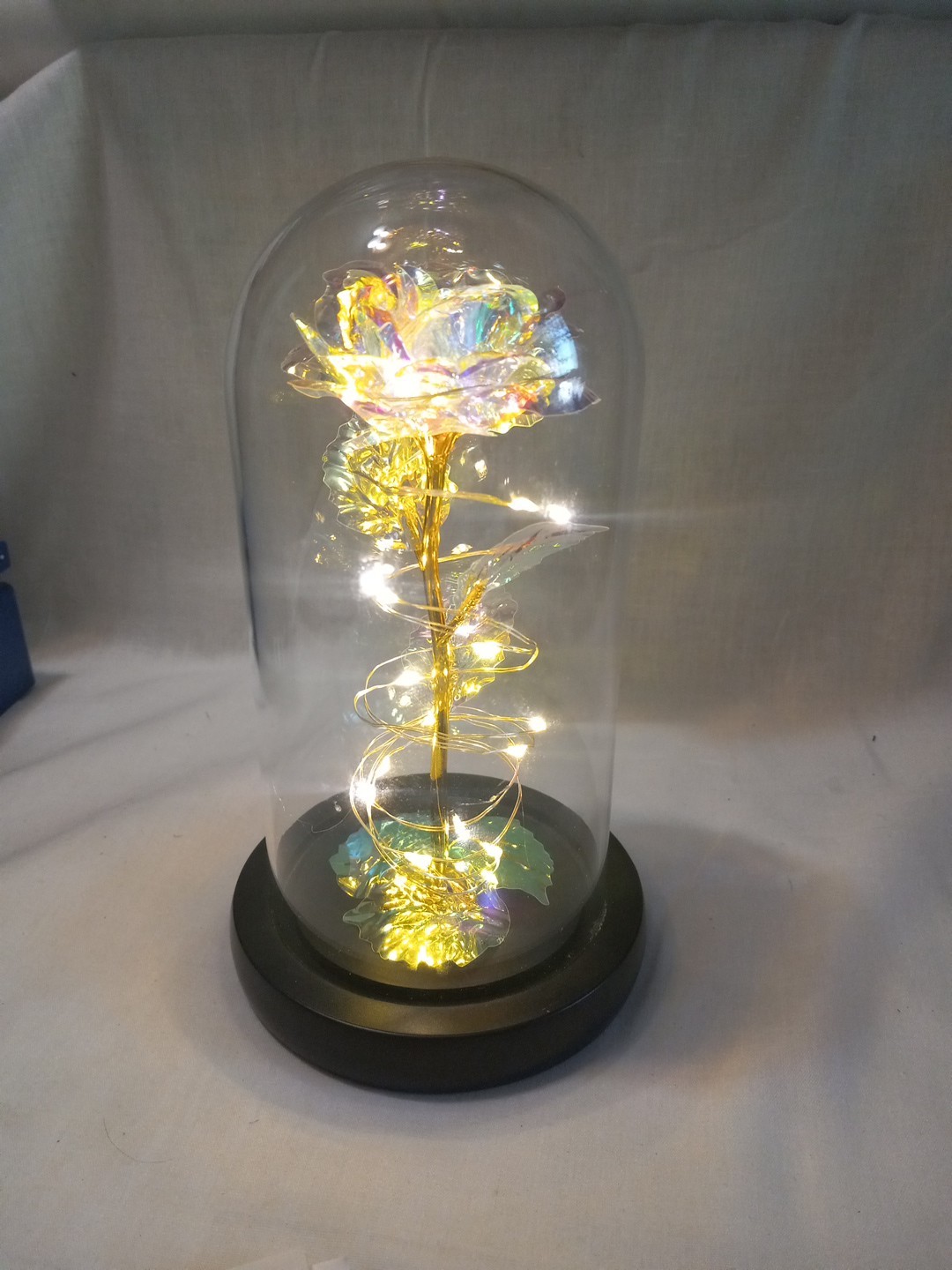 LED Enchanted Galaxy Rose Eternal Flower In Dome