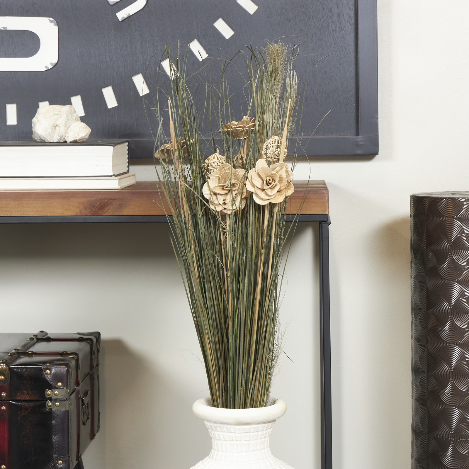 41″ Handmade Tall Floral Bouquet Dried Plant Natural Foliage Grass Bouquet with