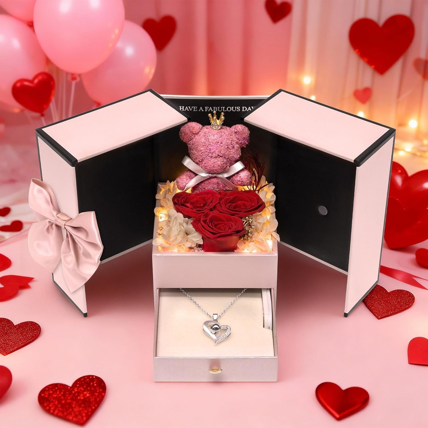 Childom Preserved Valentines Day Rose Gifts for Her,Birthday Gifts for Women,Mot