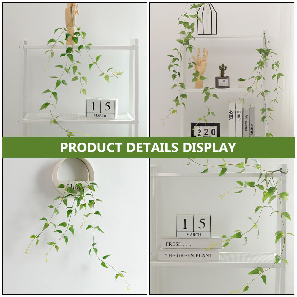 Green Artificial Clematis Rattan Adornment Simulated Plant for Home Decor