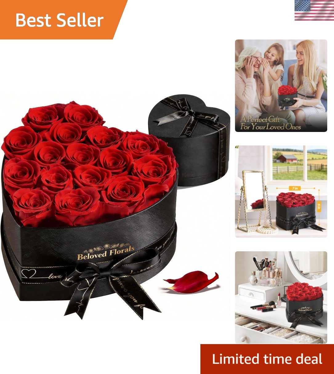 Handcrafted 16 Preserved Roses – Stunning Gifts for Women & Romantic Moments