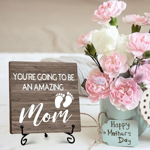 You’re Going To Being An Amazing Mom Wooden Sign-I Love You Mom Gifts mom-18
