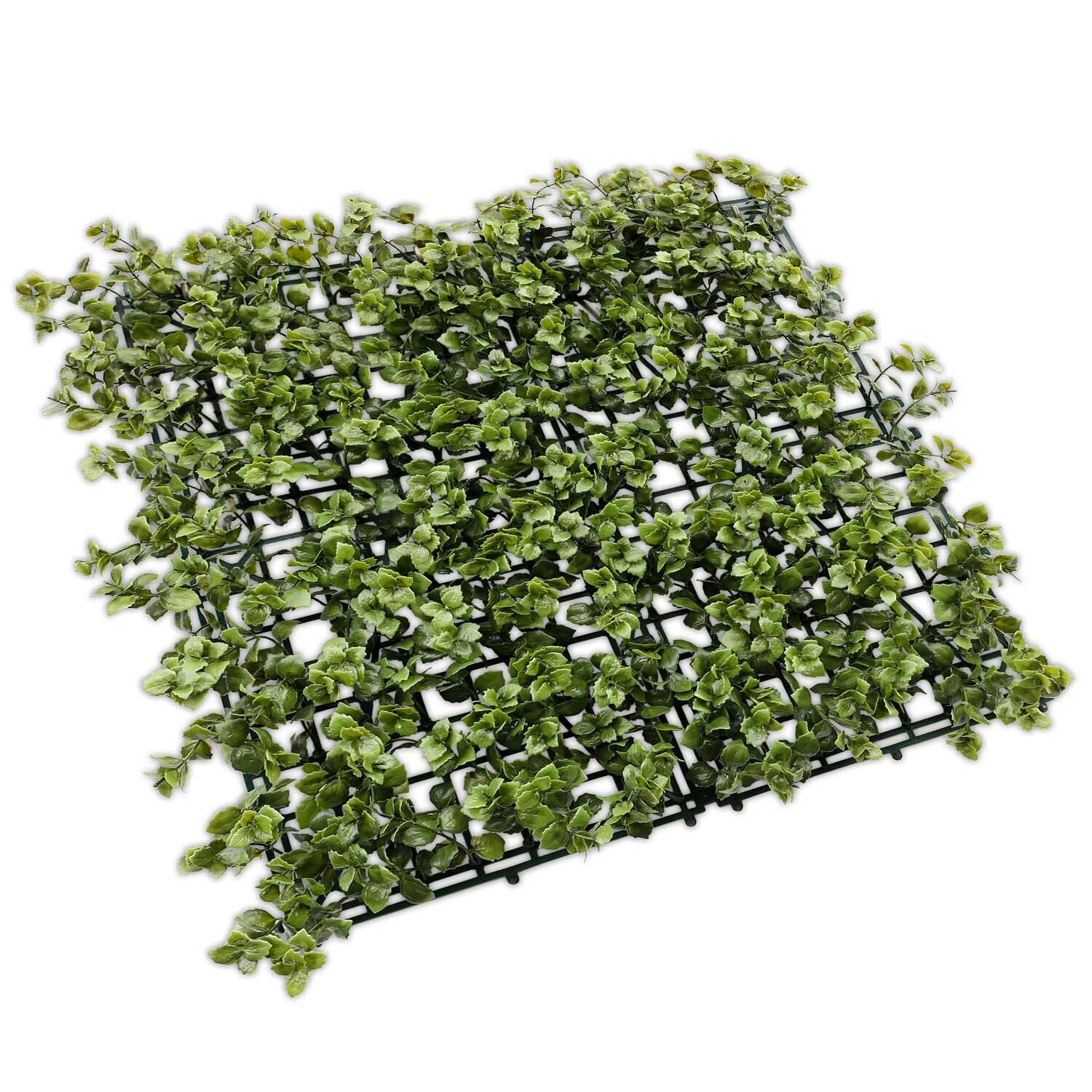 20×20″ Artificial Faux Leaf Olive Reineckea Carnea Fence Screen Wall Decor Panel