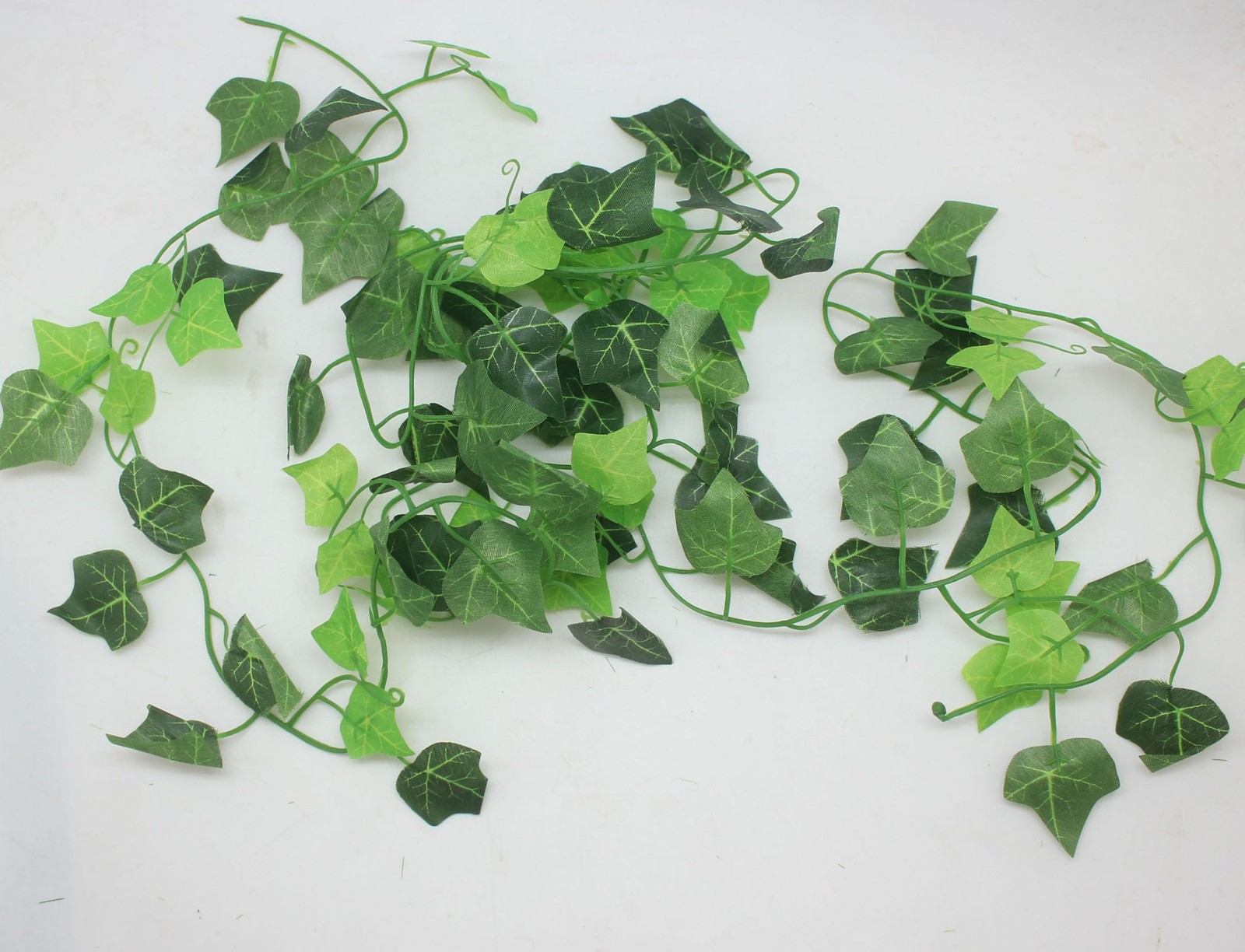 12 Strands-94ft Artificial Shrubs Vines Creeper Green Ivy Silk Leaves Wreath …