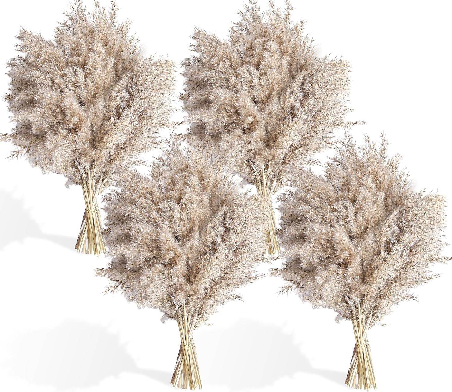 40 PCS Dried Pampas Grass Decor – Stylish Floor Vase Fillers & Wedding Accents